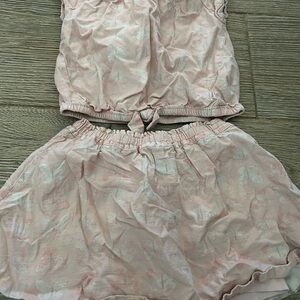 Calvin Klein Pink Floral Two-Piece Dress Set